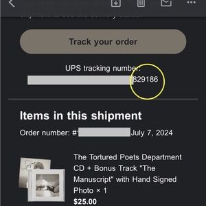 Taylor Swift the Tortured Poets Department CD Hand Signed Unopened